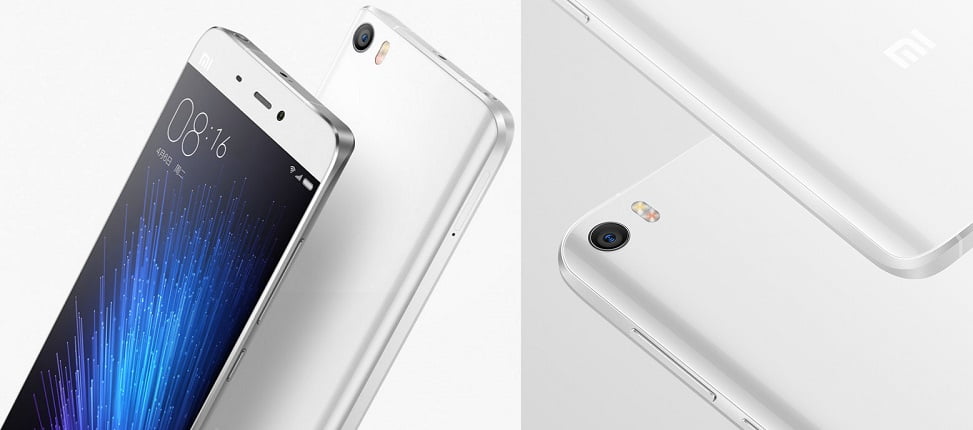Xiaomi Mi 5 Back and Front Render