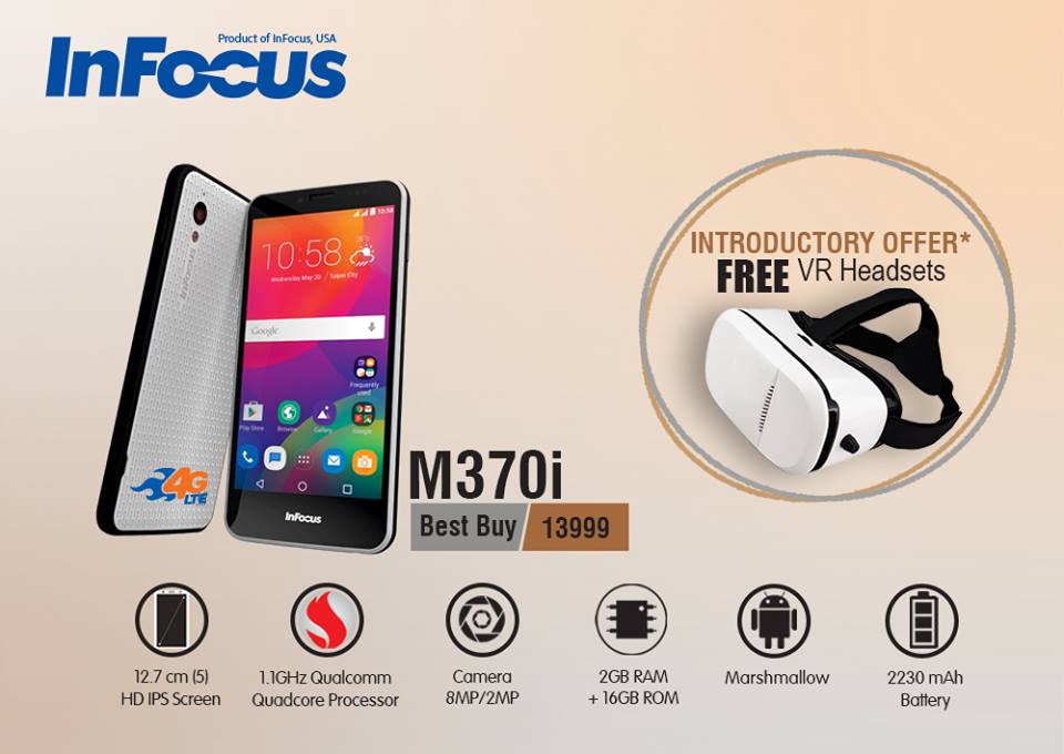 Infocus M370i in Nepal with free VR headset