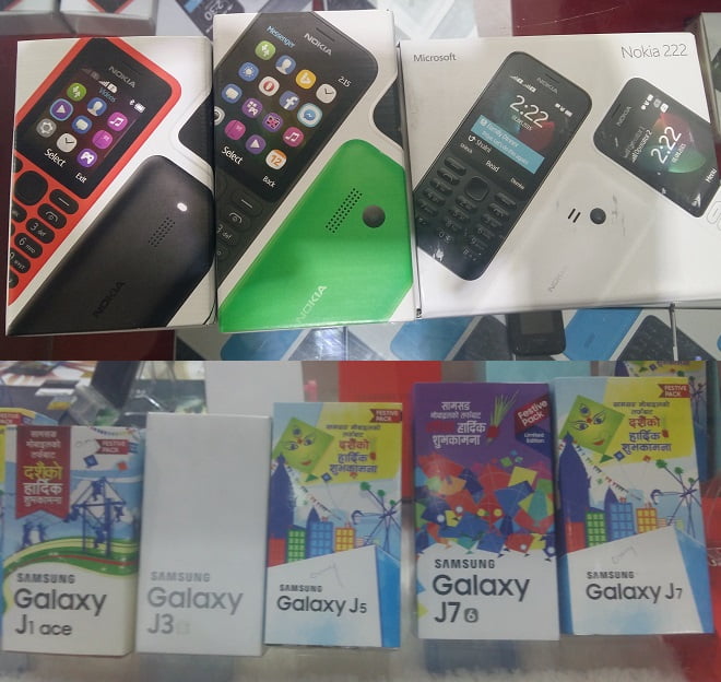 Nokia, Samsung Phones in Nepal Mobile Expo 2073