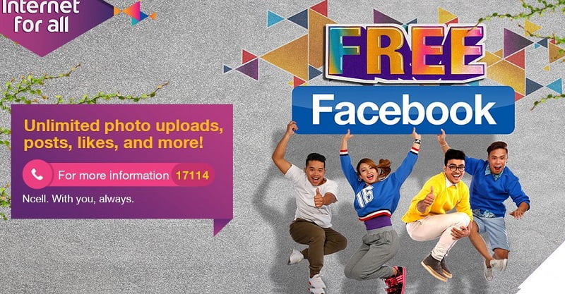 Free Facebook in Nepal by Ncell