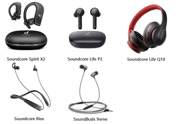 Anker Soundcore Headphones and TWS
