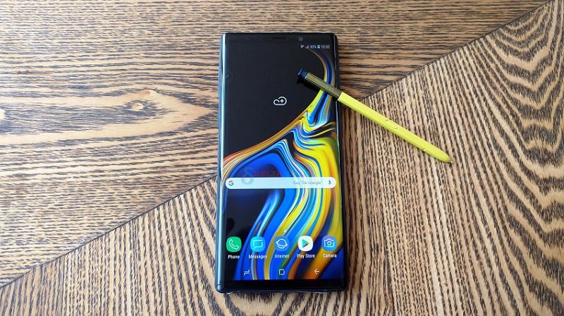 Samsung Galaxy Note 9 Ocean Blue with Yellow S Pen