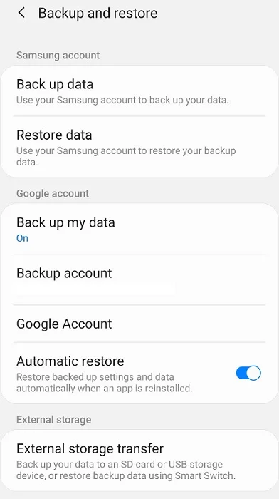 Android Data Backup
