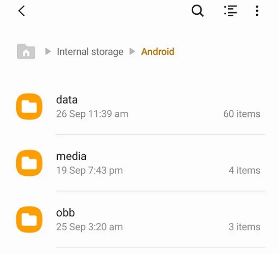 Android Internal Data